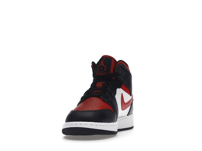 Air Jordan 1 Mid Black Fire Red (GS)