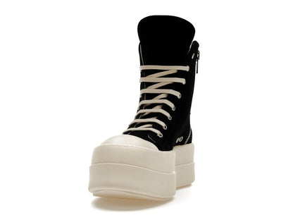 Rick Owens DRKSHDW Mega Bumper Canvas Sneaks Black Milk