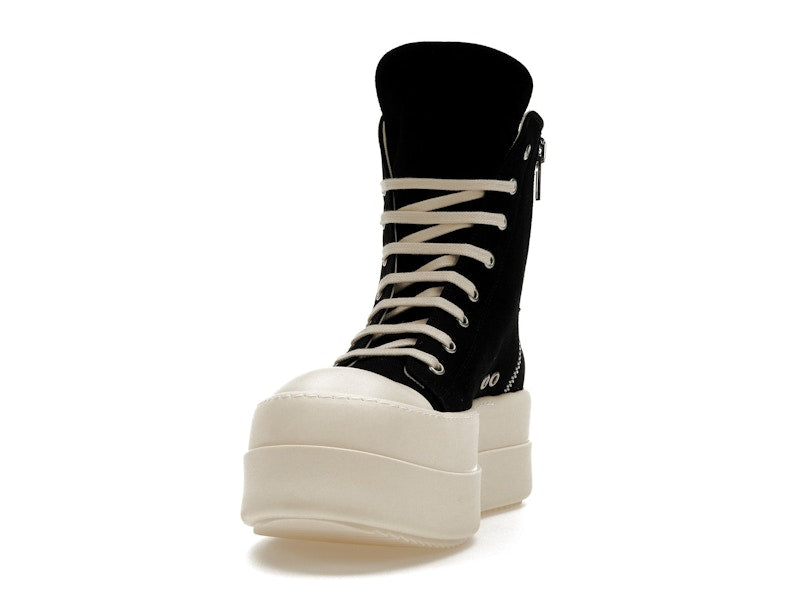 Rick Owens DRKSHDW Mega Bumper Canvas Sneaks Black Milk