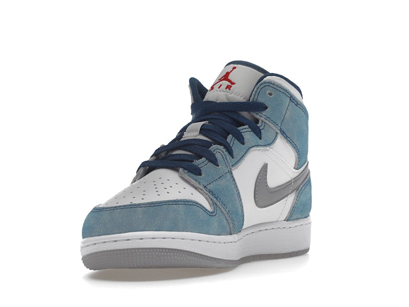 Jordan 1 Mid SE French Blue Light Steel (GS)