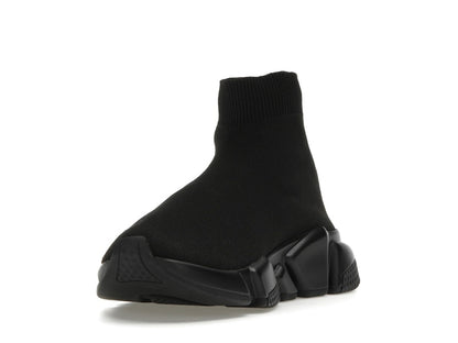 Balenciaga Speed Graffiti Trainers Black White Logo (Women's)