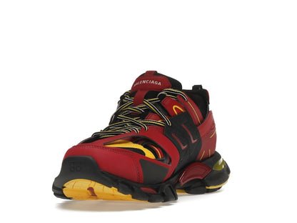 Balenciaga Track Trainers Burgundy Black