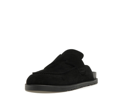 Hermes Go Mule Noir Suede Calkfskin (Men's)