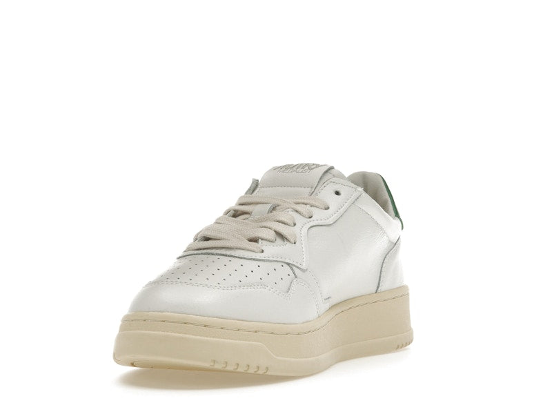 Autry Medalist Leather Low White Green
