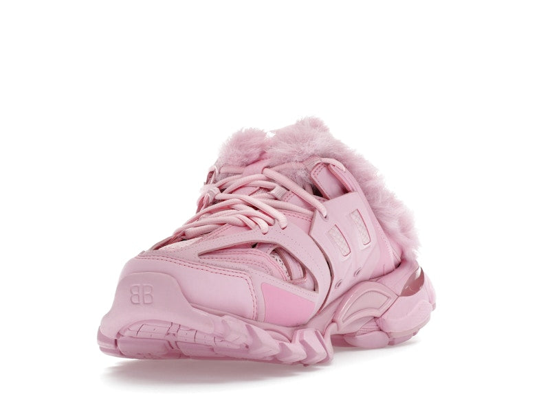 Balenciaga Track Mule Pink Faux Fur (Women's)