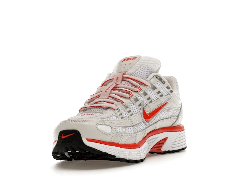 Nike P-6000 White Platinum Tint Black Picante Red (Women's)