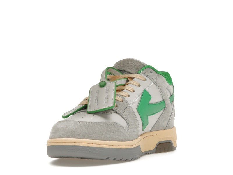 OFF-WHITE Out Of Office OOO Low Tops Light Grey Green