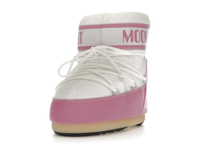 Moon Boot Icon Nylon Low Boot Pink White