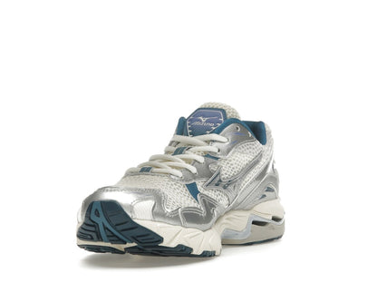 Mizuno Wave Rider 10 White Silver Blue