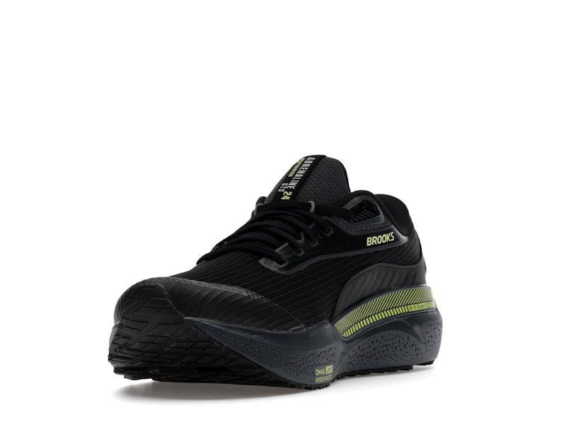 Brooks Adrenaline GTS 24 Weatherized Black Ebony New Yellow