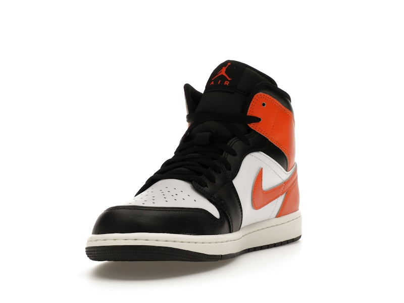 Jordan 1 Mid Black Toe Starfish