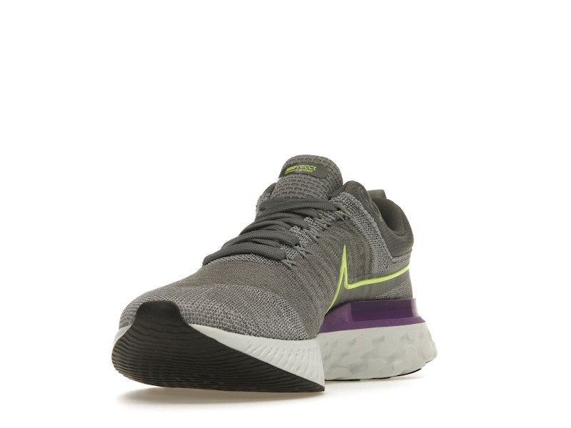 Nike React Infinity Run Flyknit 2 Grey Volt Wild Berry