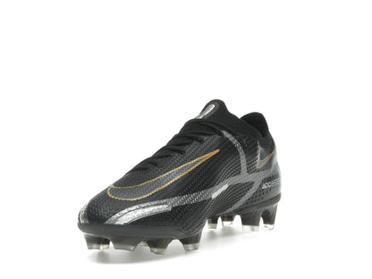 Nike Phantom GT2 Elite FG Black Metallic Dark Grey Metallic Gold