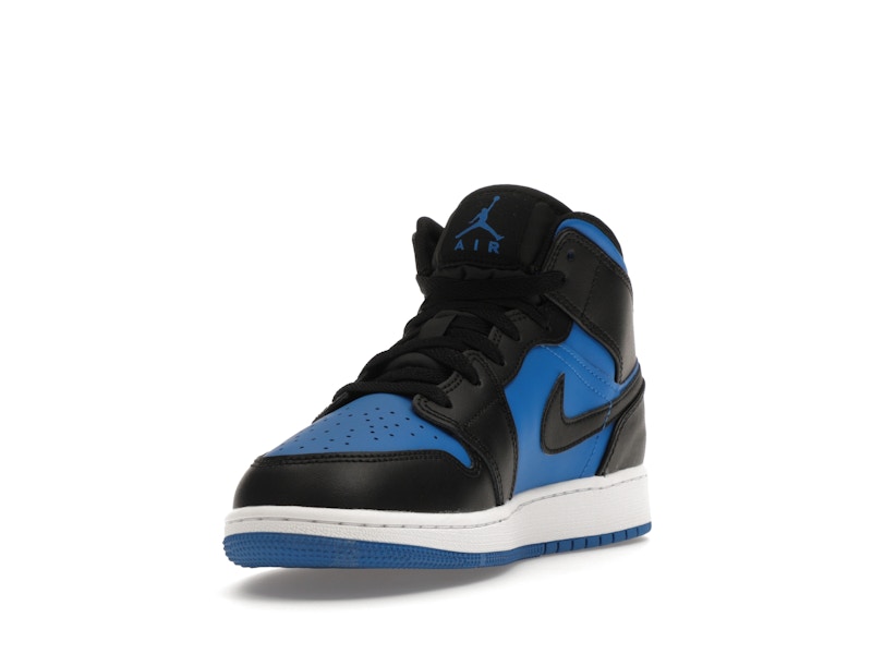 Jordan 1 Mid Black Royal Blue (GS)