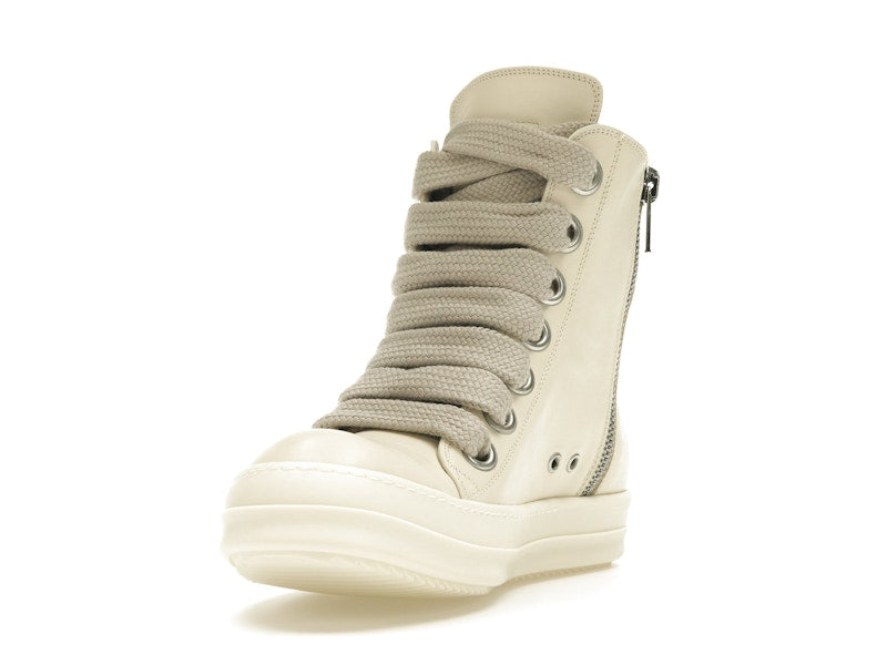 Rick Owens Lido High Sneaks Jumbo Laced Milk