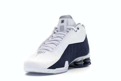 Nike Shox BB4 White Silver Navy
