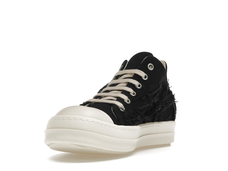 Rick Owens DRKSHDW Slashed Low Sneaks Black Milk