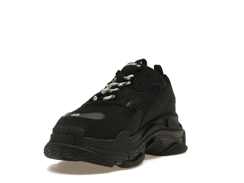 Balenciaga Triple S Black White Laces