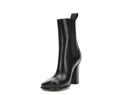 Bottega Veneta Storm Moulded Toe Leather Chelsea Boot Black (Women's)