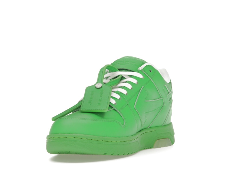 OFF-WHITE Out Of Office OOO Low Tops Green White