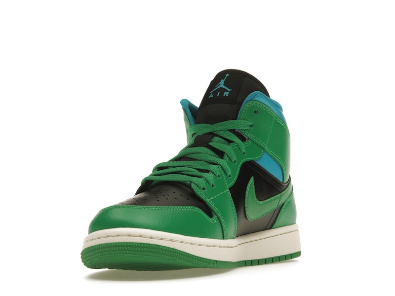 Jordan 1 Mid Lucky Green Aquatone (Women's)