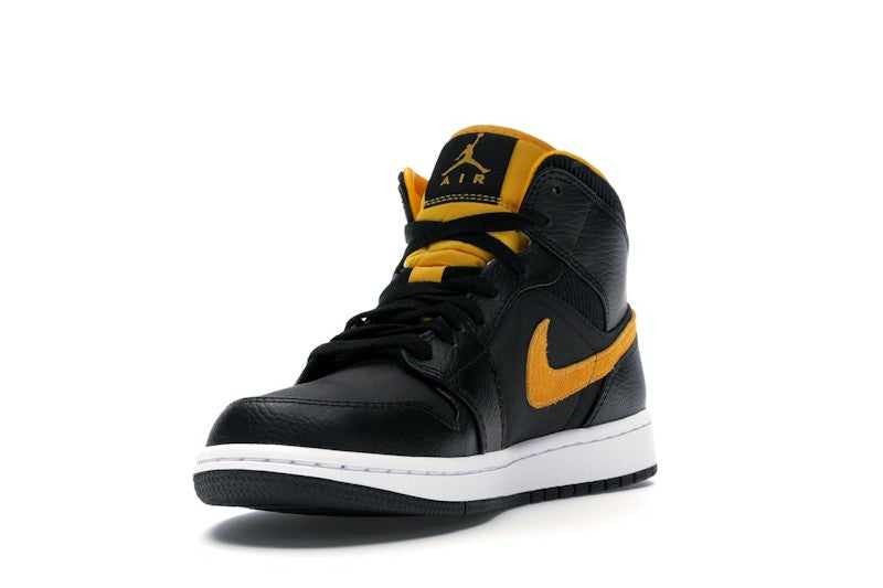 Jordan 1 Mid Black University Gold