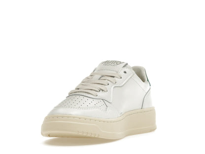 Autry Medalist Leather Low White Green (Women's)