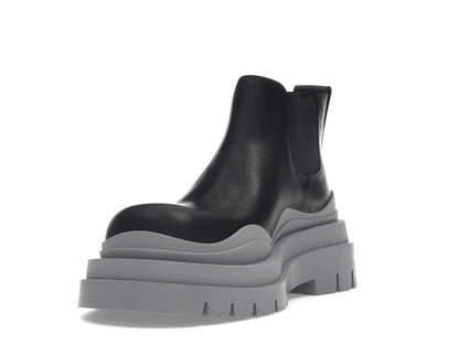 Bottega Veneta Tire Ankle Chelsea Boot Black Vapor