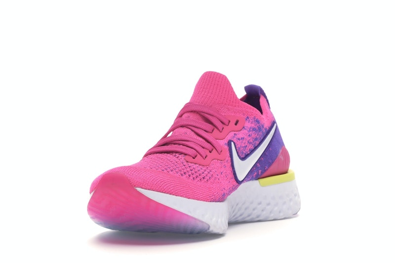 Nike Epic React Flyknit 2 Laser Fuchsia White (Women's)