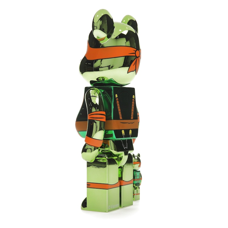 Bearbrick x Teenage Mutant Ninja Turtles Michelangelo 100% & 400% Set