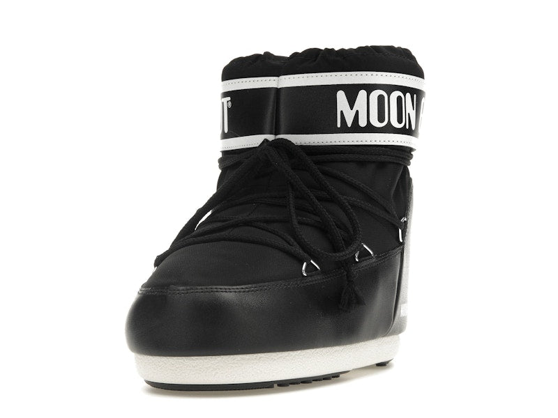 Moon Boot Icon Low Nylon Boot Black White