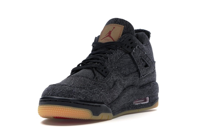 Jordan 4 Retro Levi's Black (GS) (Blank Tag)