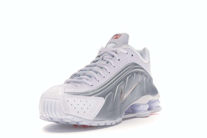 Nike Shox R4 White Metallic Silver