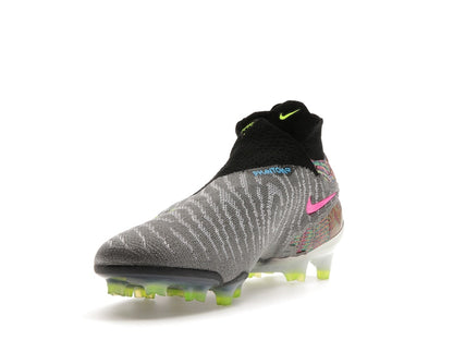 Nike Gripknit Phantom GX Elite Dynamic Fit Fusion FG Black White Blue Glow Volt