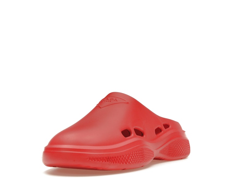 Prada Foam Rubber Mule Red