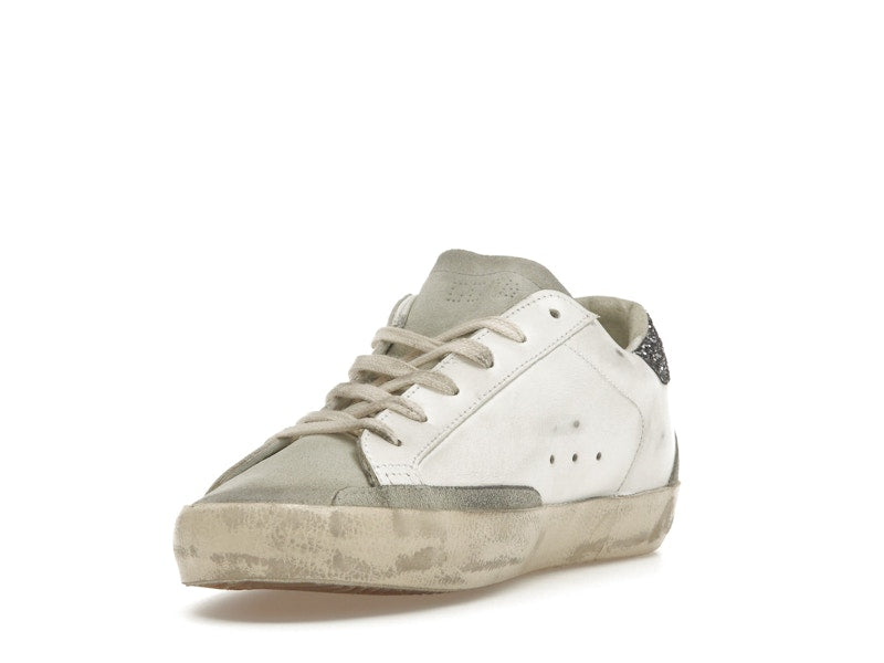 Golden Goose Super-Star White Dark Grey Glitter (Women's)