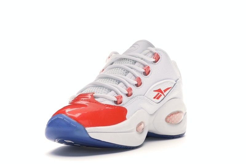 Reebok Question Low Patent Toe Orange