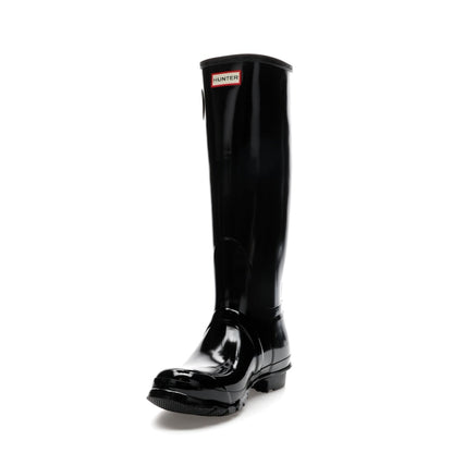 Hunter Original Tall Gloss Rain Boots Black (Women's)