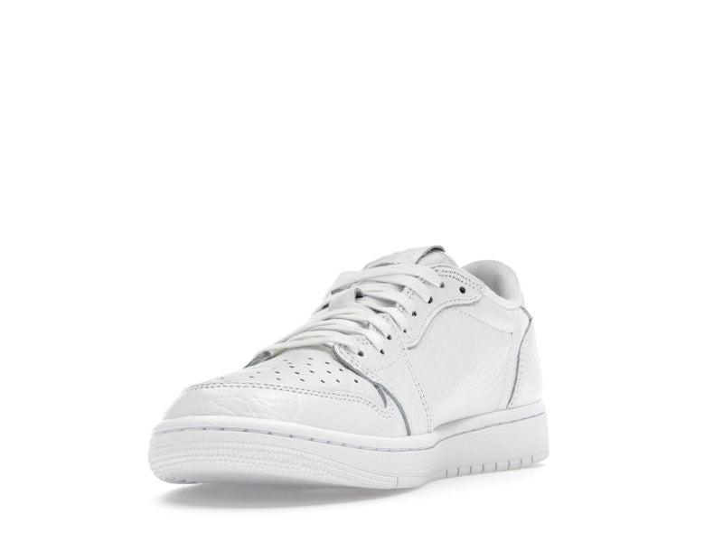 Jordan 1 Retro Low Swooshless Triple White (2025)