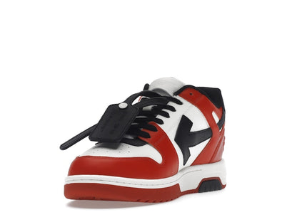 OFF-WHITE Out Of Office OOO Low Tops Black White Red