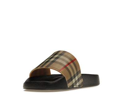 Burberry Check Print Slides Archive Beige (Women's)