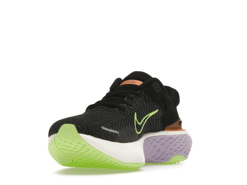 Nike ZoomX Invincible Run Flyknit 2 Black Lilac Ghost Green