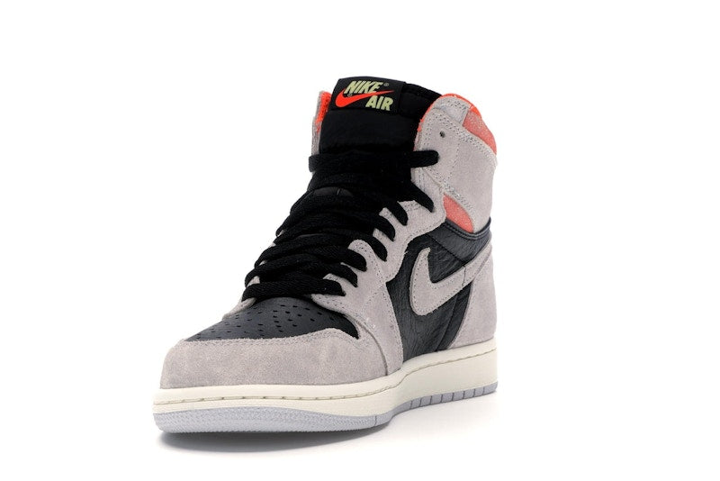 Jordan 1 Retro High Neutral Grey Hyper Crimson