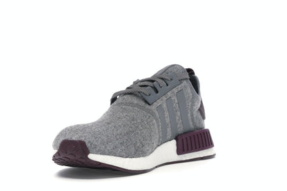 adidas NMD R1 Wool Grey Four Maroon