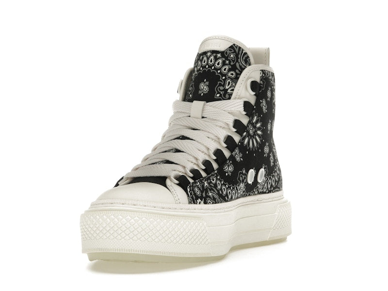 AMIRI Bandana Court Hi-top Sneaker Black White (Women's)