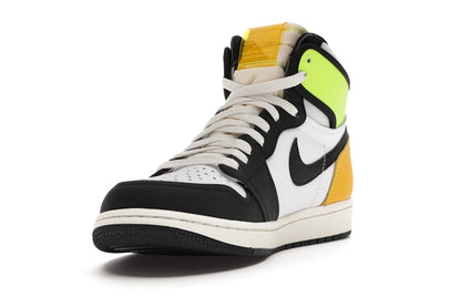 Jordan 1 Retro High White Black Volt University Gold