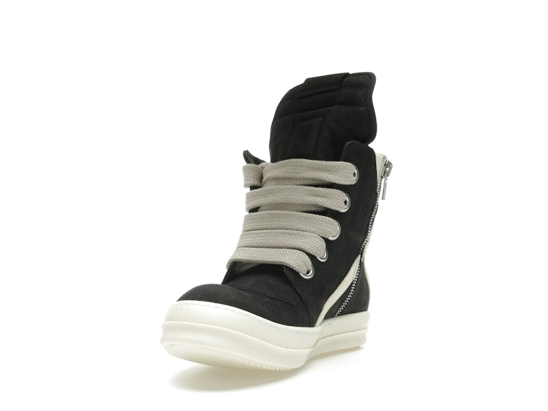 Rick Owens Geobasket Jumbo Lace High Black Milk (Women's)