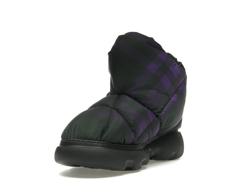 Burberry Check Pillow Boot Black Purple (Women's)
