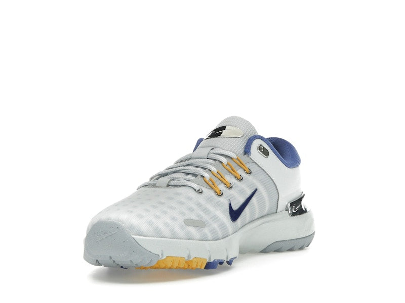 Nike Free Golf Pure Platinum University Gold Wolf Grey Astronomy Blue