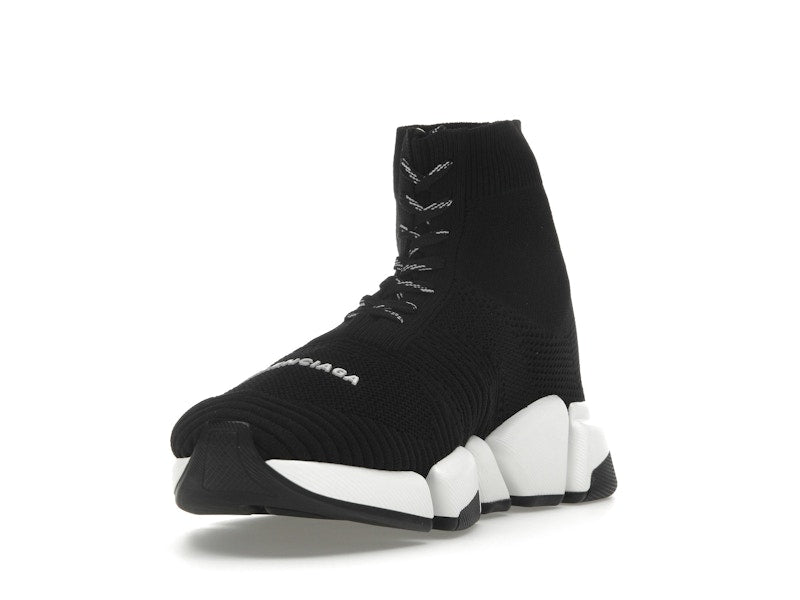Balenciaga Speed 2.0 Lace Up Black White